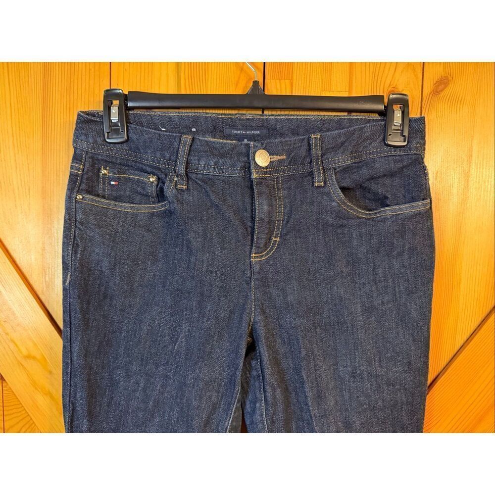 VINTAGE Tommy Hilfiger Women’s Straight Leg Dark Wash Jeans Size 8L (6513) - Picture 2 of 9